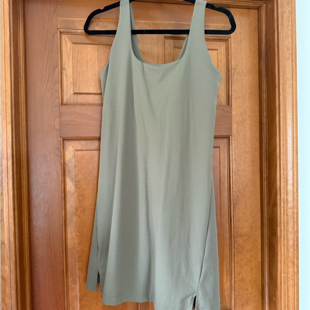 Old Navy PowerSoft Olive Green Dress